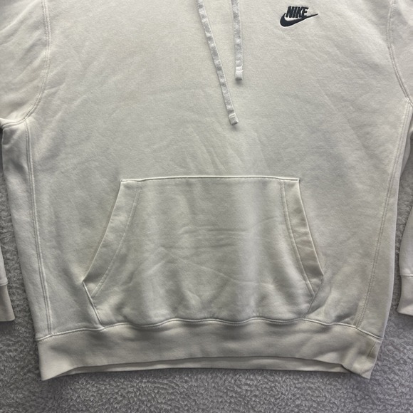 Nike Hoodie Adult Large White Sweatshirt Embroidered Logo Sportswear Active Gym - Picture 2 of 16